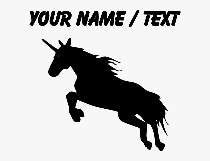Custom Unicorn Silhouette Journal - Stallion, HD Png Download, Free Download