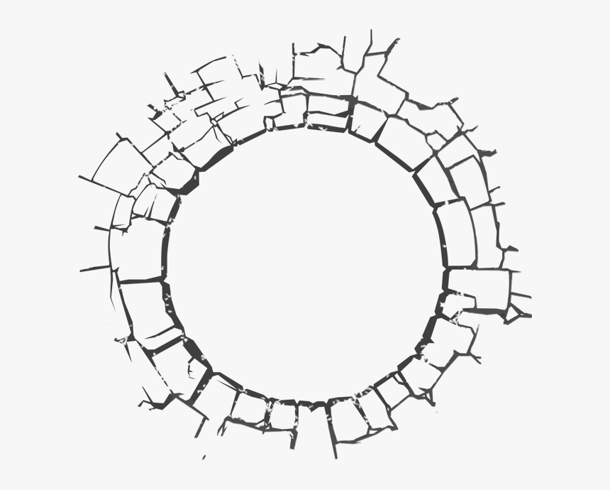 #frame #glass #break - Circle Crack Png, Transparent Png, Free Download