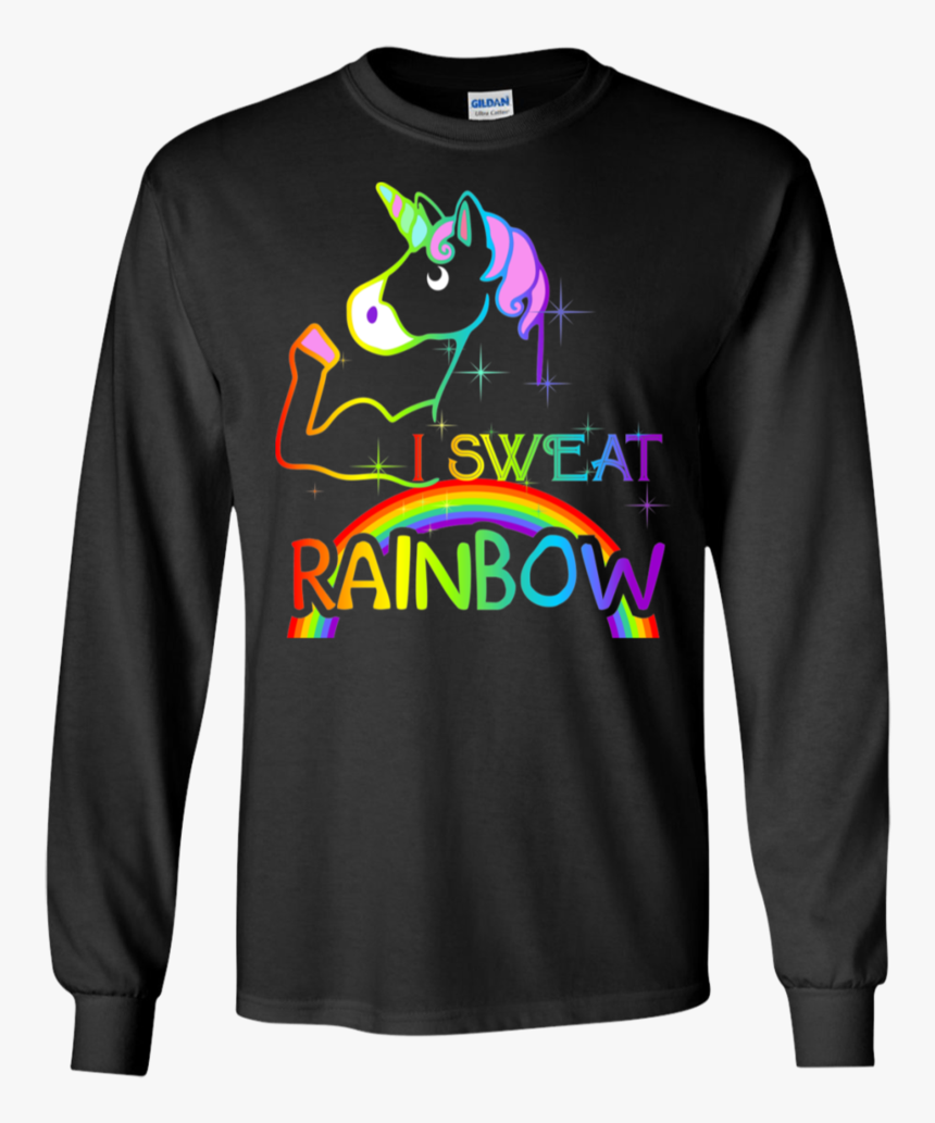 I Sweat Rainbow Horse Gay Pride Lgbt Flag Homo Ls Sweatshirts - Dachshunds Christmas T Shirt, HD Png Download, Free Download