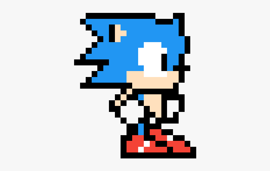 Pixel Art 8 Bit Sonic, HD Png Download, Free Download