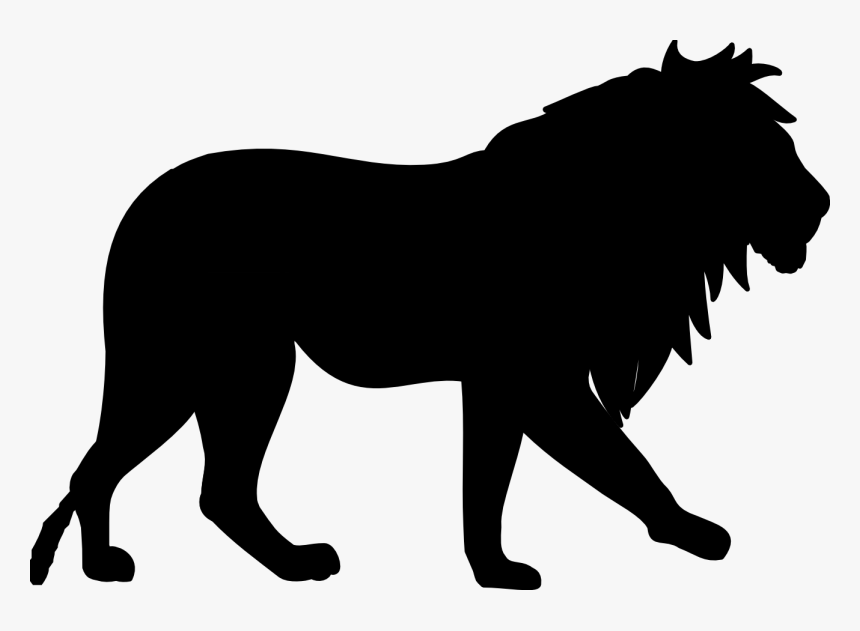 Lion Dog Image Silhouette Vector Graphics - Animal Food Chain, HD Png Download, Free Download