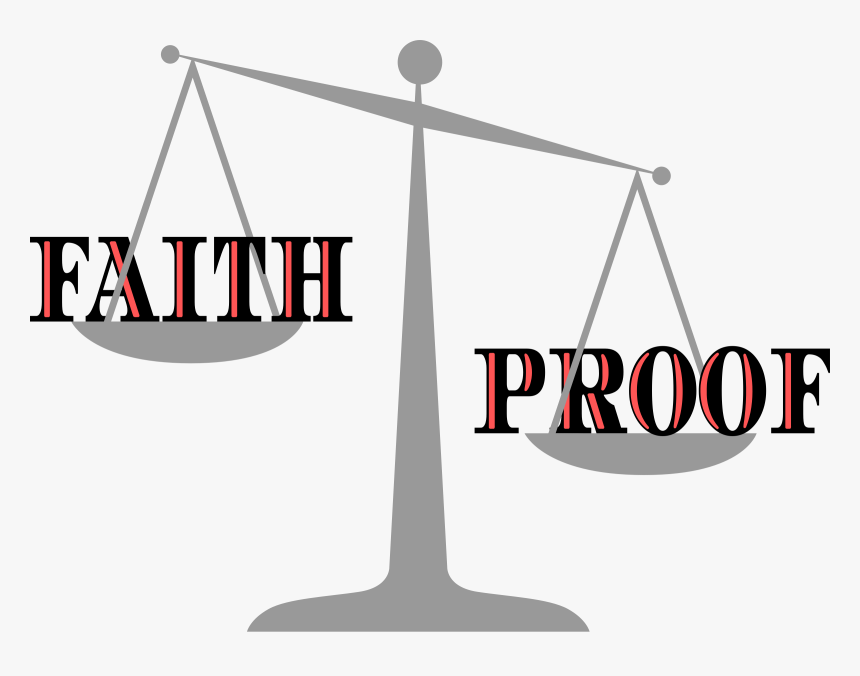 Proof Outweighs Faith Clip Arts - Scales Of Justice Clip Art, HD Png Download, Free Download