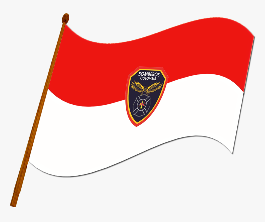 Bandera De La Dirección Nacional De Bomberos Colombia - Bomberos Colombia, HD Png Download, Free Download