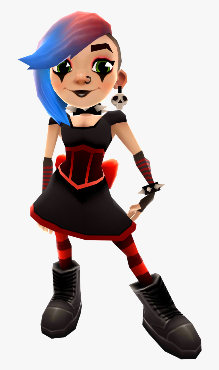 Lucy Goth Outfit00 - Subway Surfer Characters Lucy, HD Png Download, Free Download