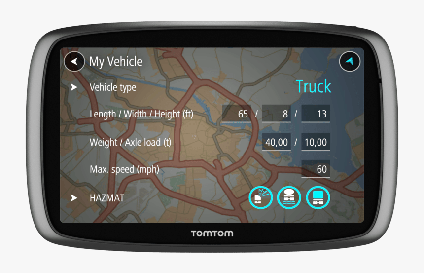 Trucker 600 Tomtom Gps - Tomtom Truck, HD Png Download, Free Download