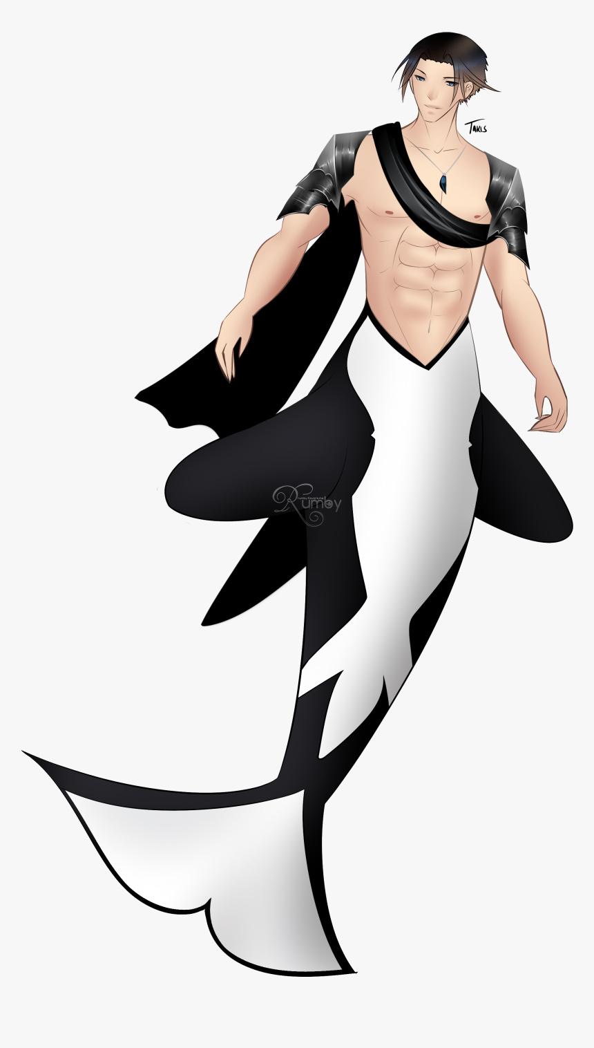 In The World Of Dream Crystal, Takis, An Orca Merman, - Illustration, HD Png Download, Free Download
