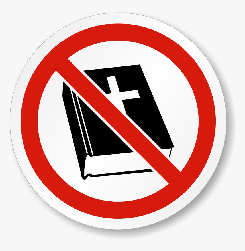 No Religion Symbol Iso Prohibition Safety Label Sku - Saint James's Park Toilets, HD Png Download, Free Download