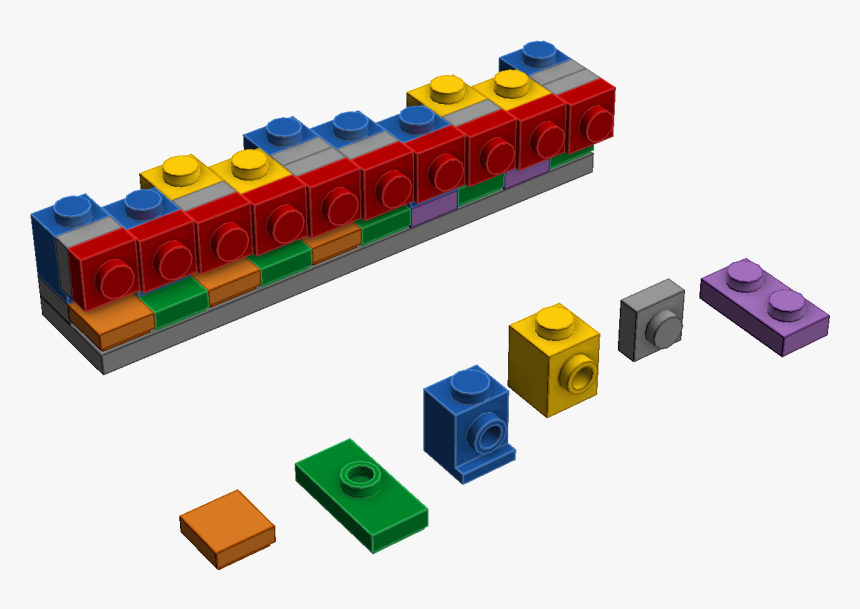 Lego Bricks Side View Png Download - Lego Bricks Transparent Png, Png Download, Free Download
