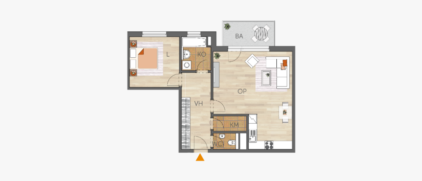 Transparent Floor Balcony - Floor Plan, HD Png Download, Free Download