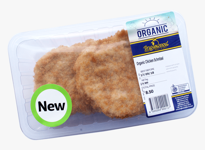 Organic Chicken Breast Schnitzel - Schnitzel, HD Png Download, Free Download