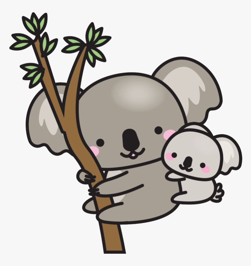 Cute Koala Png Image - Cute Animals Drawings Koala, Transparent Png, Free Download