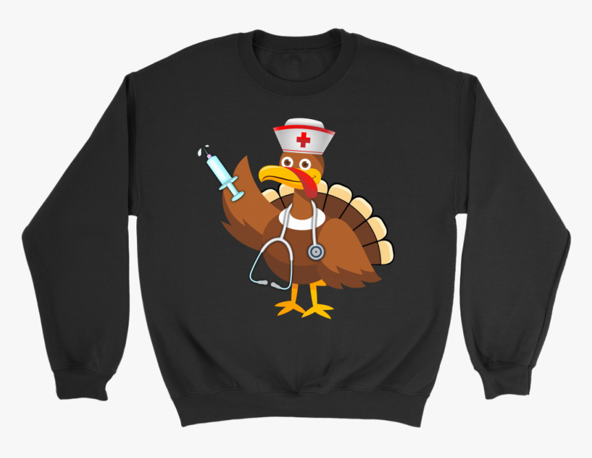 Funny Nurse Turkey Thanksgiving T-shirt Cute Turkey - Santa Semi Truck Driver, HD Png Download, Free Download