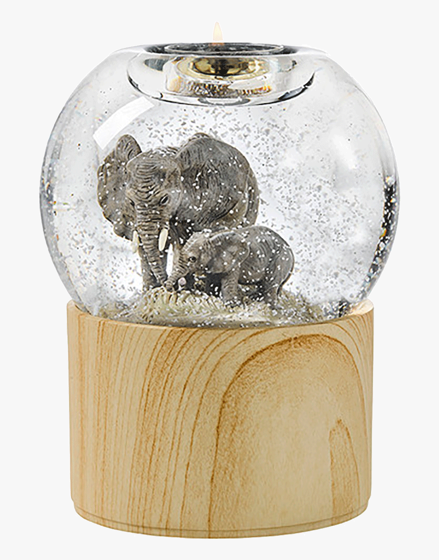 Transparent Snowglobe Png - Partylite Elephant Snow Globe, Png Download, Free Download