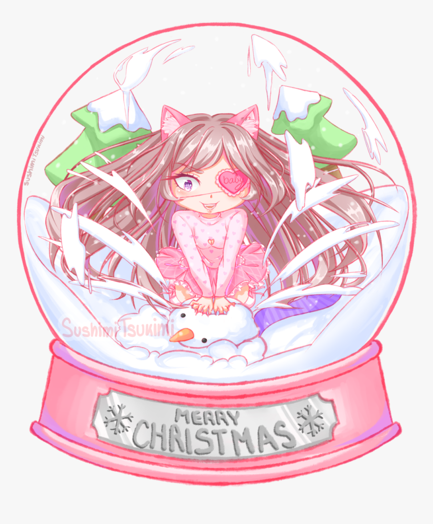 Snowglobe Drawing Kawaii Transparent & Png Clipart - Snow Globe Kawaii, Png Download, Free Download