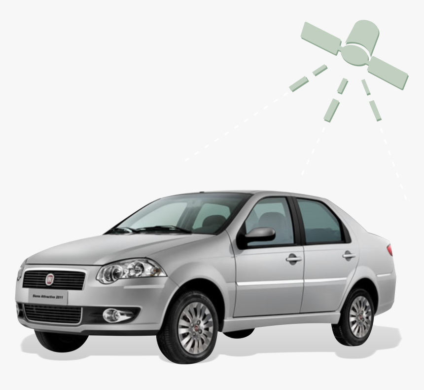 Rastreador Para Carro - Carro Siena Da Fiat, HD Png Download, Free Download