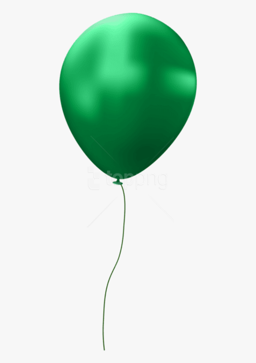 Free Png Green Single Balloon Png Images Transparent - Dark Green Balloon Png, Png Download, Free Download