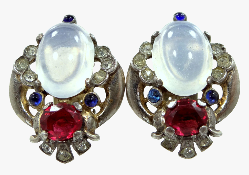 Graphic Trifari Jewels Of Tanjore - Earrings, HD Png Download, Free Download