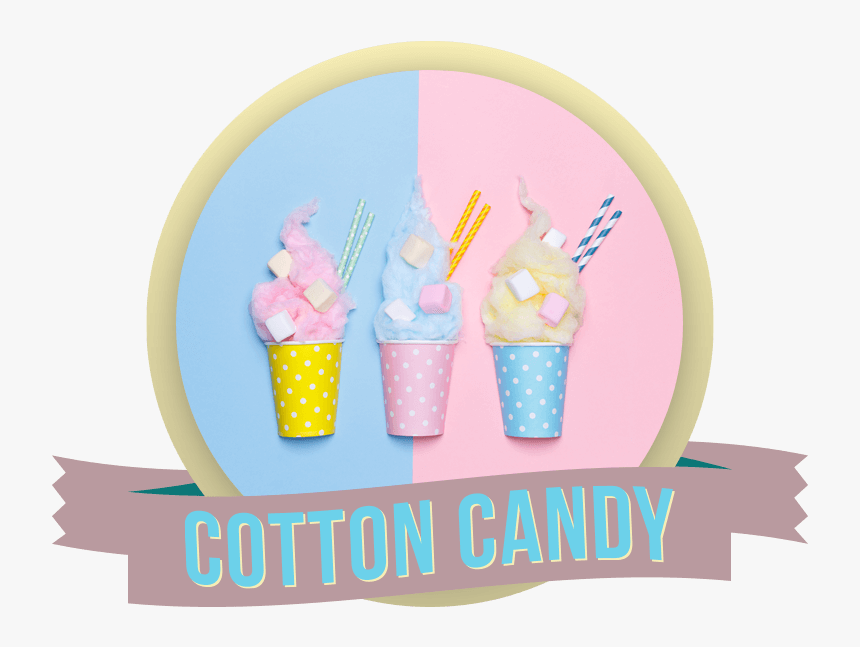 Cotton Candy Flat Lay Clipart , Png Download - Cotton Candy With Pastel Background, Transparent Png, Free Download