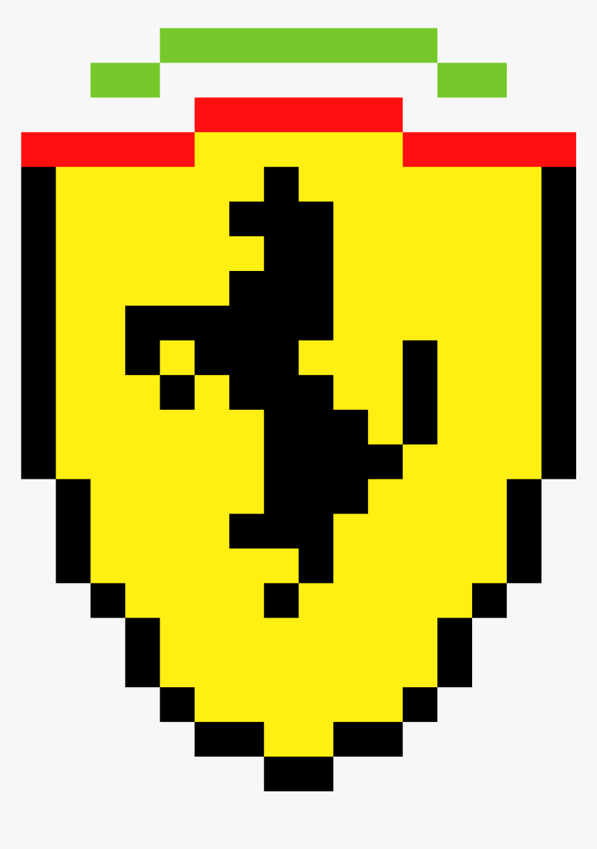 Ferrari Logo Pixel Art , Png Download - Pixel Art Ferrari Logo, Transparent Png, Free Download