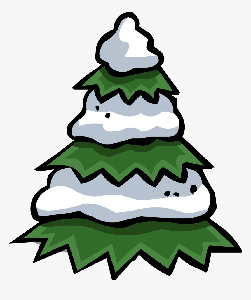 Snowy Tree Sprite - Club Penguin, HD Png Download, Free Download