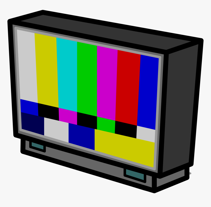 Big Screen Tv Sprite - Cartoon Flat Screen Tv Tv Clipart, HD Png Download, Free Download