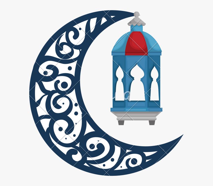 Transparent The Moon Png - Ramadan Kareem Moon Design, Png Download, Free Download