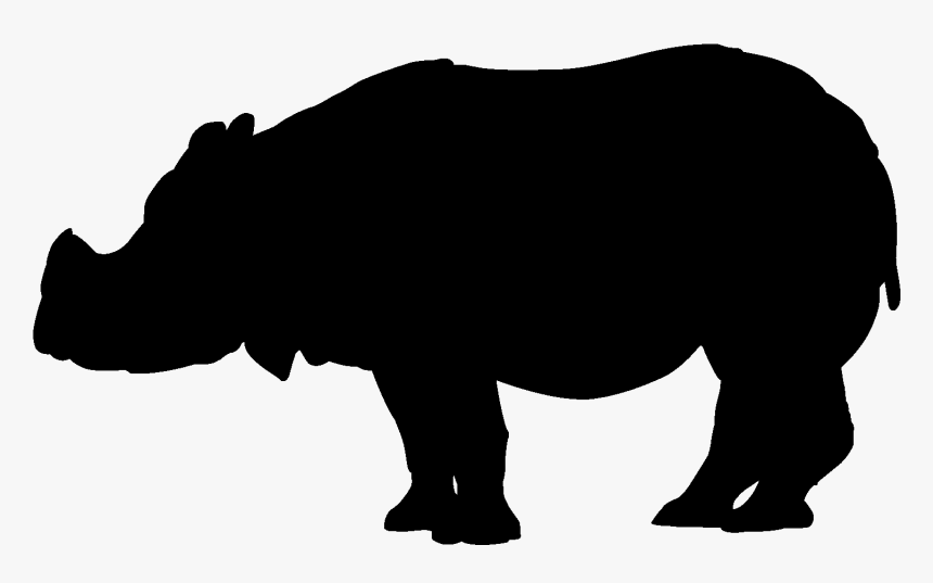 Rhinoceros Clip Art Domestic Pig Image Silhouette - Silhouette Polar Bear Png, Transparent Png, Free Download