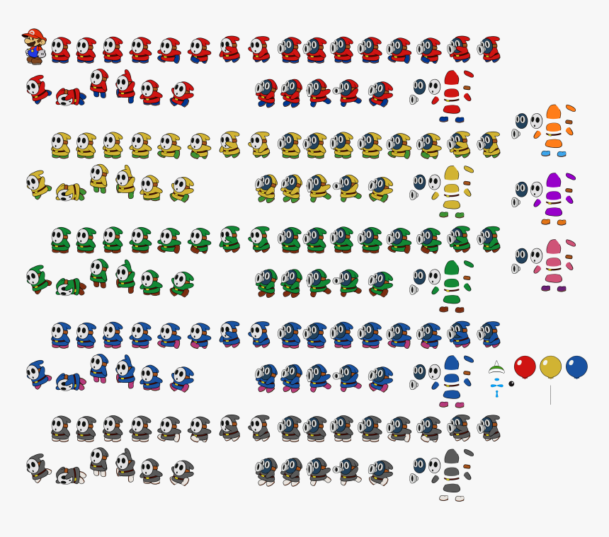 Click For Full Sized Image Shy Guy And Snifit - Paper Mario Color Splash All Shy Guy, HD Png Download, Free Download