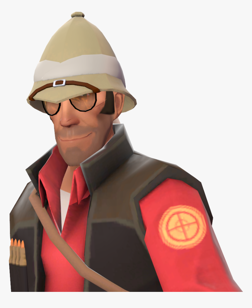 Image Sniper With The Shooter Sola Topi Team - Team Fortress 2 Shooters Sola Topi, HD Png Download, Free Download