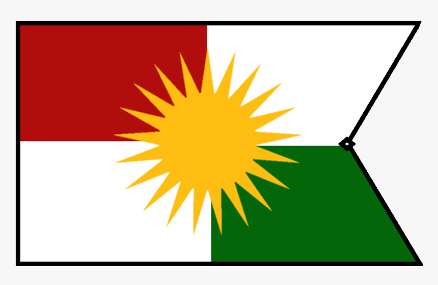 Ockurdish Flag Redesign As A Late Medieval-early Renaissance - Sun Kurdistan Flag, HD Png Download, Free Download