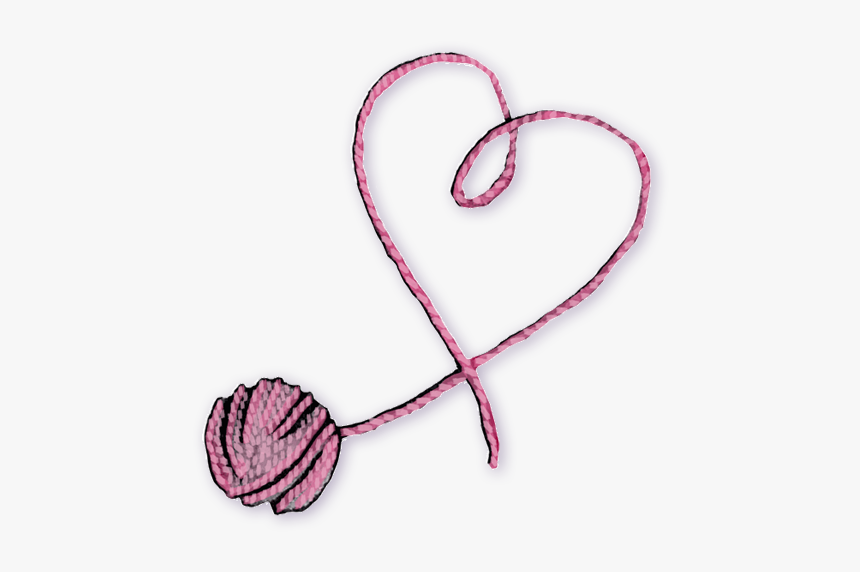 Events - Pink Yarn Heart Png, Transparent Png, Free Download