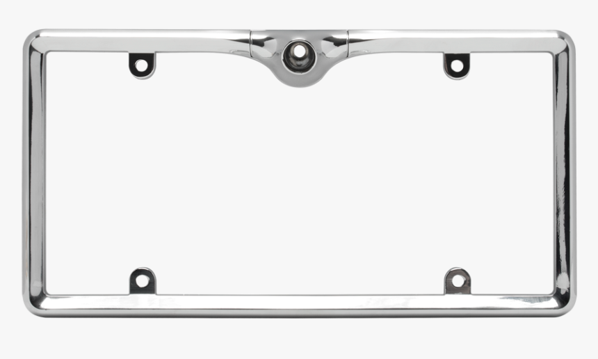 Crimestopper License Plate Frame Camera Bracket Chrome - Bicycle Handlebar, HD Png Download, Free Download