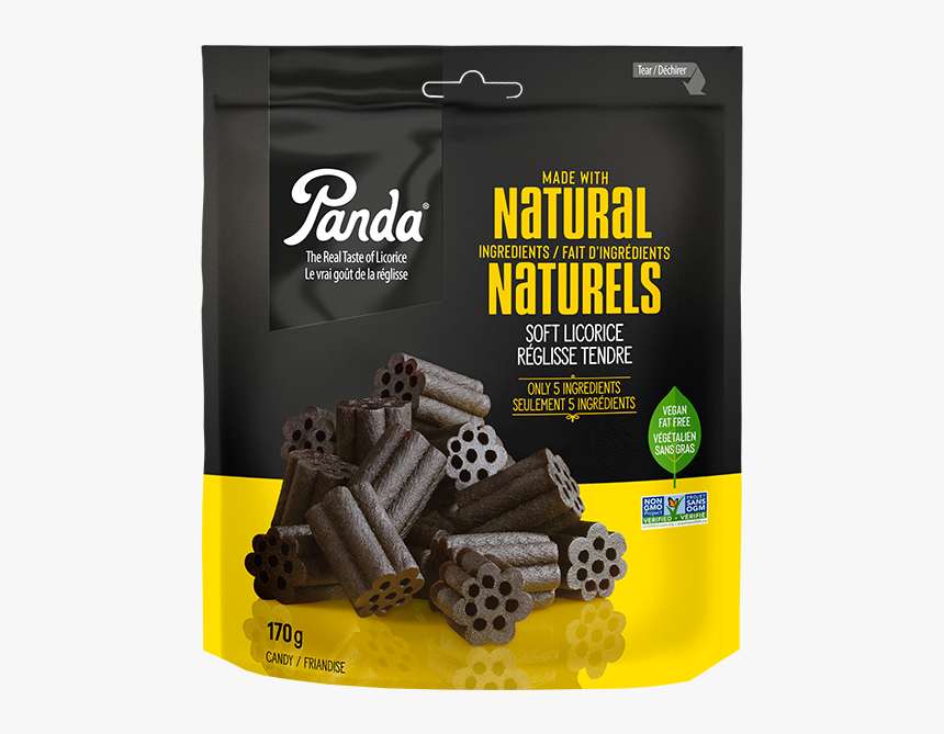 Panda Natural Soft Black Licorice 170g - Panda Black Licorice, HD Png Download, Free Download