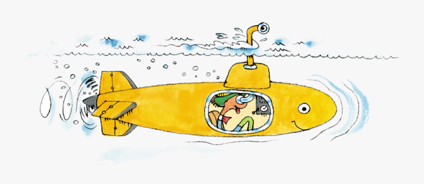 Lowly-submarine - Cartoon, HD Png Download, Free Download