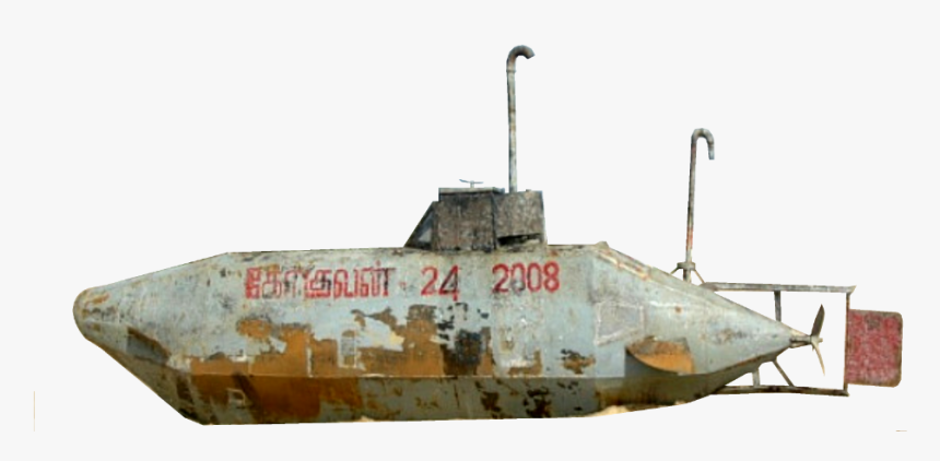 Ltte Tamil Tigers Sea Tigers Homemade Semi-sub - Ltte Ship, HD Png Download, Free Download