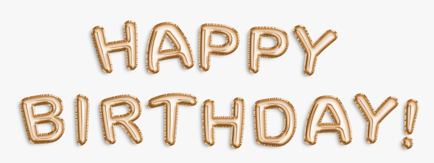 Gold Foil Png , Png Download - Gold Transparent Happy Birthday Png, Png Download, Free Download