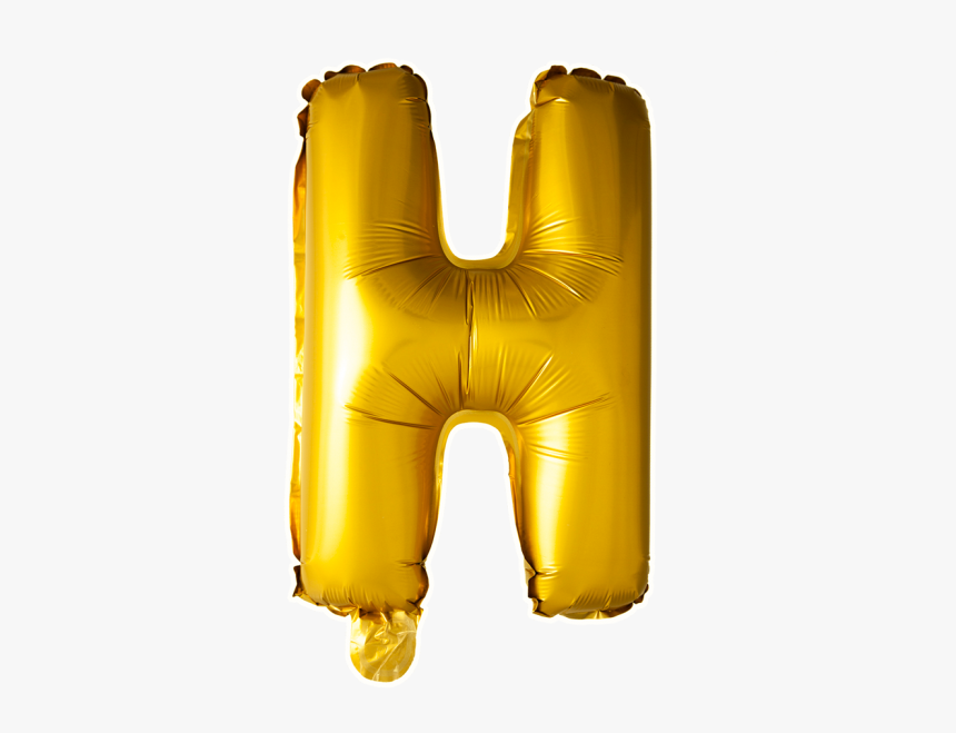 Foilballoon H , 16" - H Balloon Gold Png, Transparent Png, Free Download