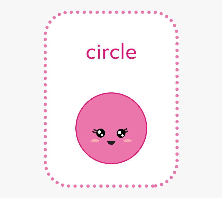 Geometric Shapes Flashcards - Circle, HD Png Download, Free Download