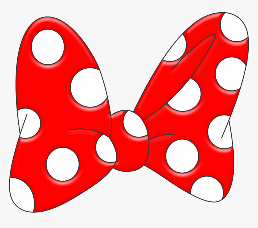 Minnie Mouse Head Vector - Minnie Mouse Bow Red, HD Png Download, Free Download