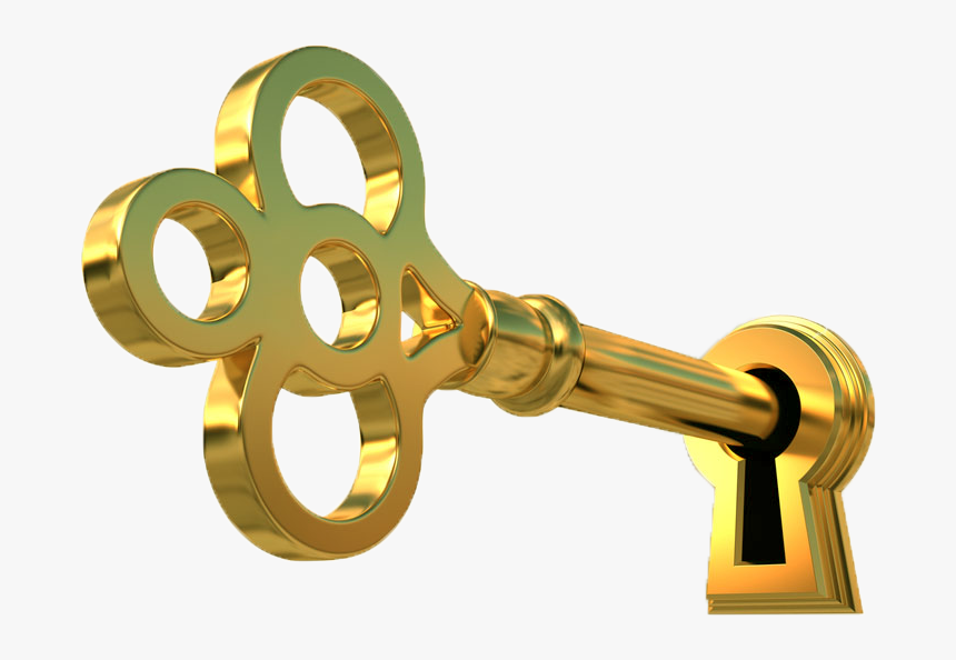 Golden Key Png Image Transparent - Transparent Background Key Gif, Png Download, Free Download