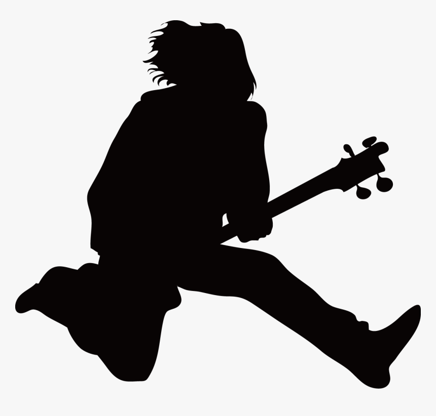 Play Guitar Png Download - Gambar Siluet Orang Main Gitar, Transparent Png, Free Download
