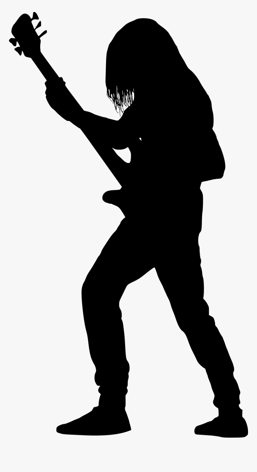 Girl Guitar Player Silhouette, HD Png Download, Free Download