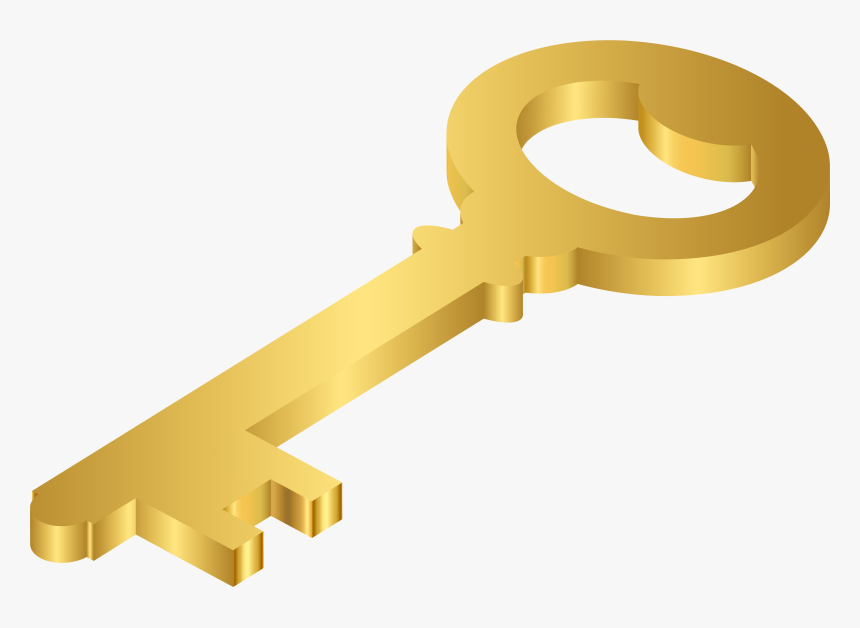 Gold Key Png Clipart, Transparent Png, Free Download