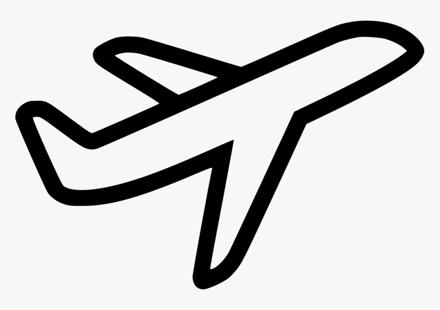 Transparent Airplane Outline Png - Airplane Icon Png Free, Png Download, Free Download