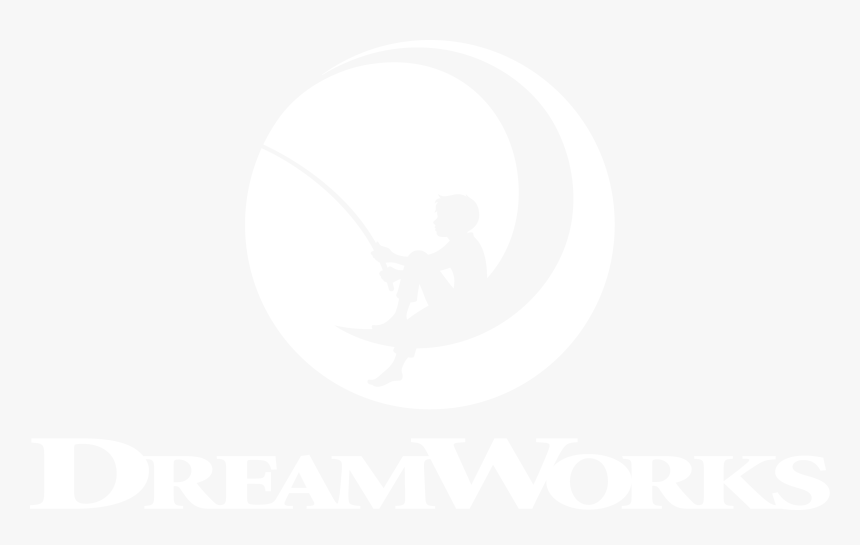 Dreamworks - White Dreamworks Animation Logo, HD Png Download, Free Download