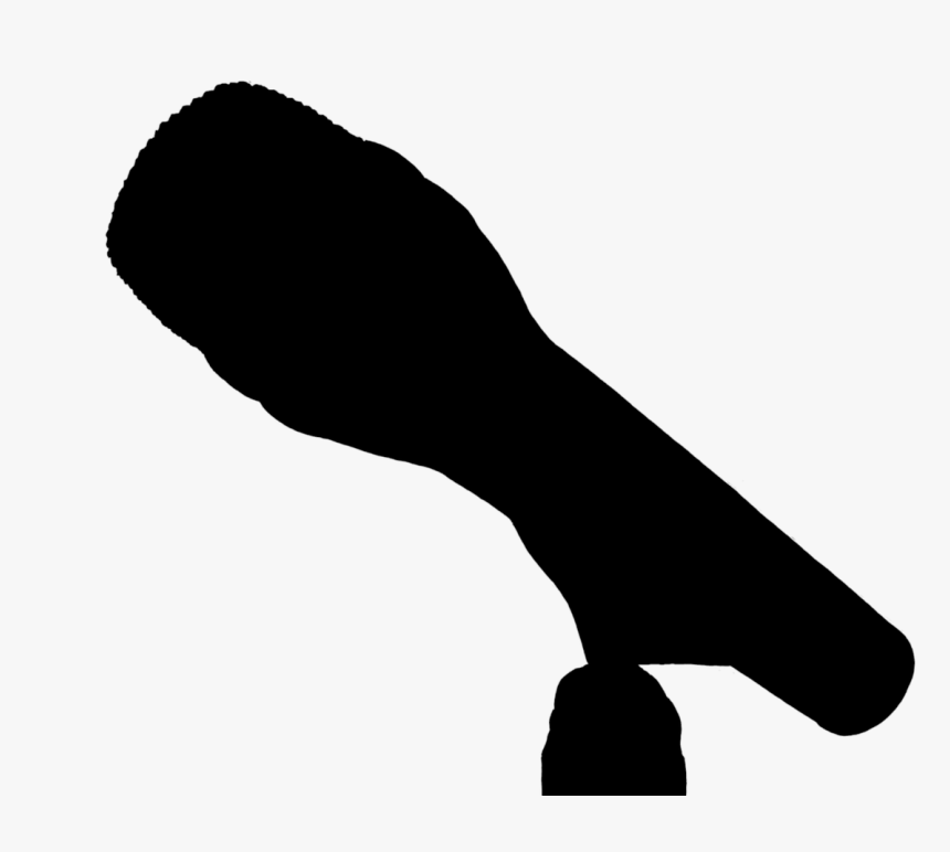 Microphone Silhouette Black Free Picture - Microphone Clipart Silhouette, HD Png Download, Free Download
