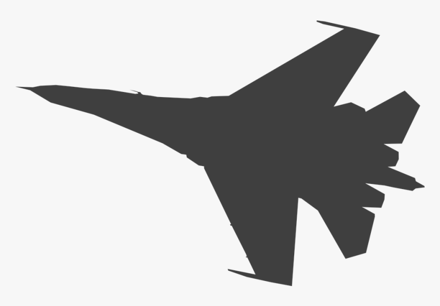 Plane, Military, Jet, Aircraft, Transportation - Jet Silhouette Clip Art, HD Png Download, Free Download