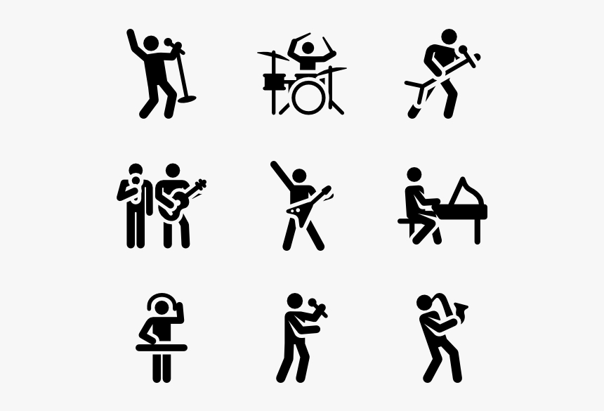 Musician Human Pictograms - Musician Icon, HD Png Download, Free Download