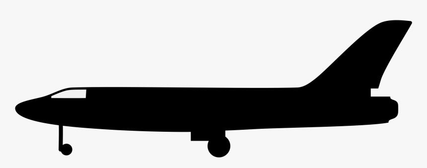 Filesilhouette Plane - Airplane, HD Png Download, Free Download