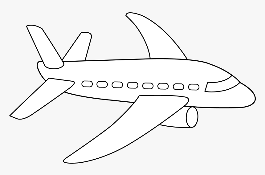 Airplane Coloring Page, HD Png Download, Free Download